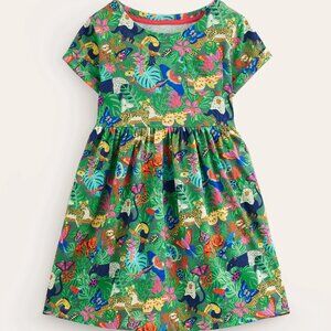 NWT Mini Boden Short-sleeved Fun Jersey Dress